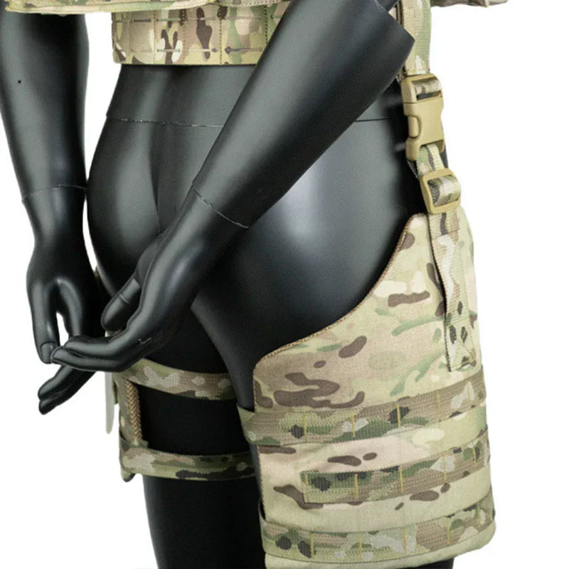 Drop Leg Platform for Holster MOLLE Webbing Adjustable Drop Leg Panel with Thigh Strap Hunting Accessories