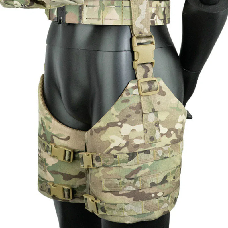 Drop Leg Platform for Holster MOLLE Webbing Adjustable Drop Leg Panel with Thigh Strap Hunting Accessories