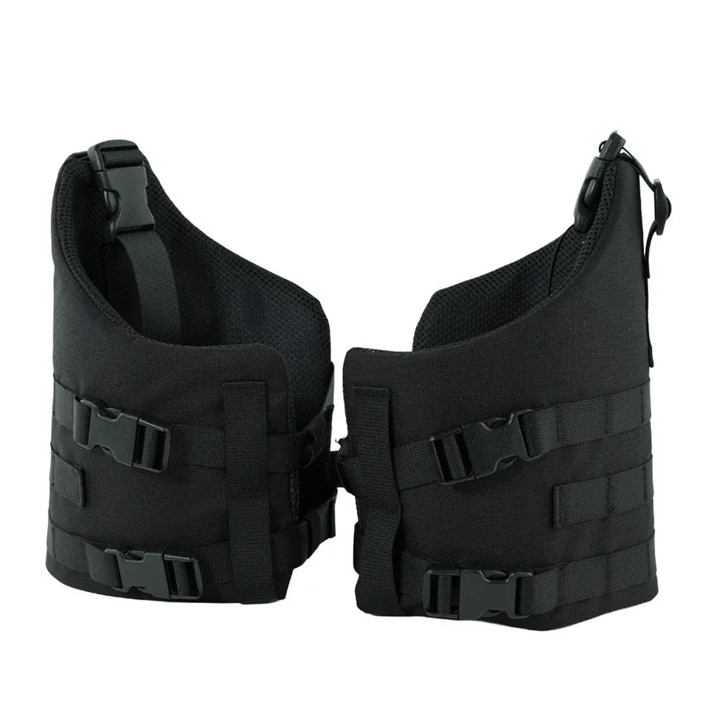 Drop Leg Platform for Holster MOLLE Webbing Adjustable Drop Leg Panel with Thigh Strap Hunting Accessories BK