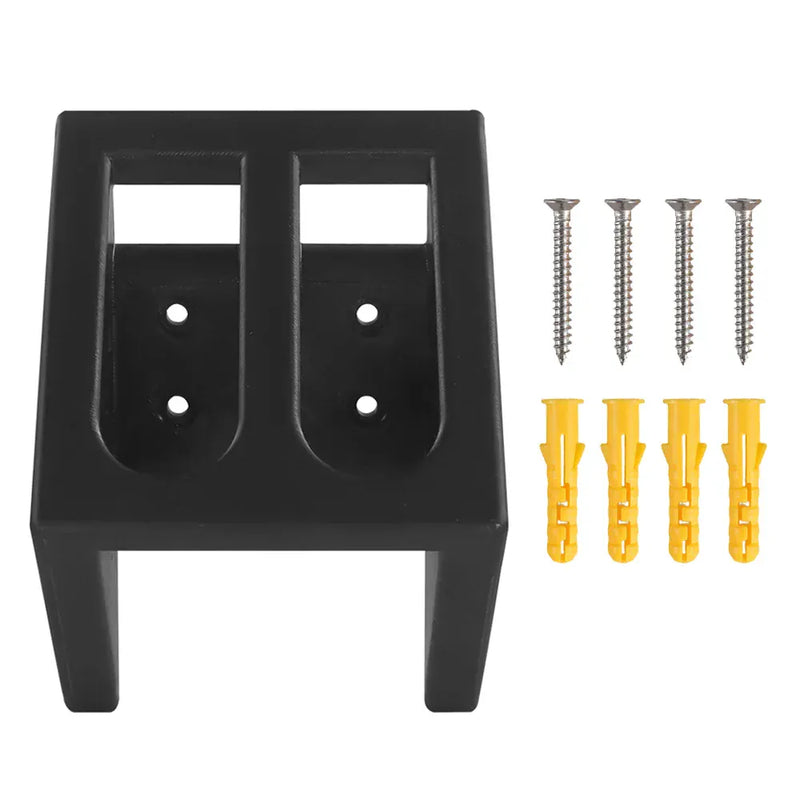 Dual Pistol Gun Rack 2 Slots Wall Mount Pistol Holder Home Indoor Pistol Gun Holder for Gun Safe Storage Dual Handgun Display Pistol Rack