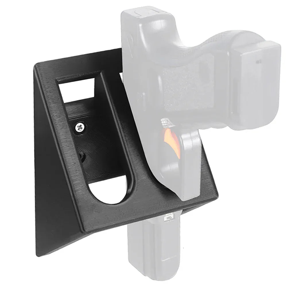 Dual Pistol Gun Rack 2 Slots Wall Mount Pistol Holder Home Indoor Pistol Gun Holder for Gun Safe Storage Dual Handgun Display Pistol Rack