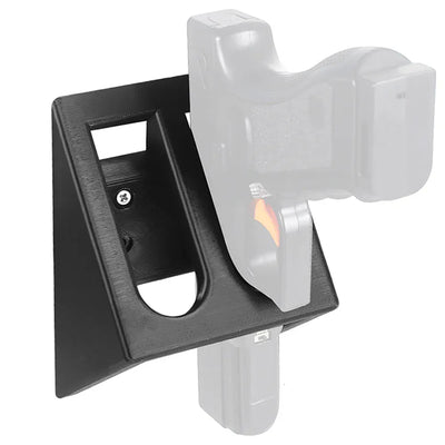 Dual Pistol Gun Rack 2 Slots Wall Mount Pistol Holder Home Indoor Pistol Gun Holder for Gun Safe Storage Dual Handgun Display Pistol Rack