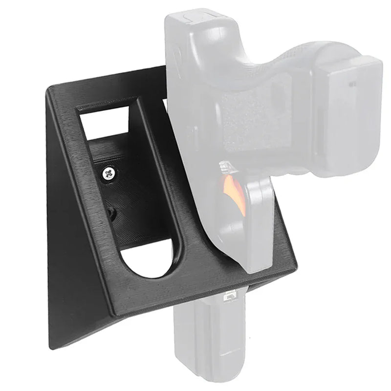 Dual Pistol Gun Rack 2 Slots Wall Mount Pistol Holder Home Indoor Pistol Gun Holder for Gun Safe Storage Dual Handgun Display Pistol Rack