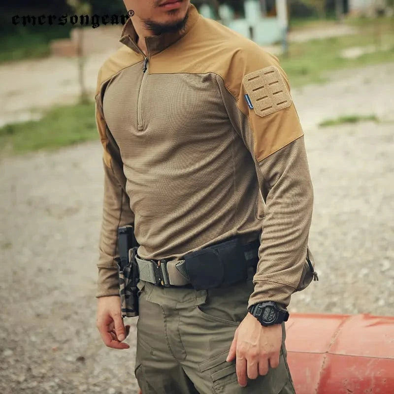 Emersongear Blue Label UMP Frogmen Tactical T-Shirt Sports Long Sleeves Lightweight Quick Dry Running Shirts Outdoor Tshirt