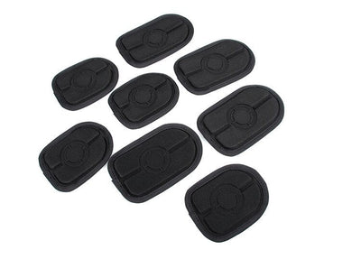 ACTION AIRSOFT 0 Noir (8 pcs) Ensemble coussinets protection AVS CPC SFP