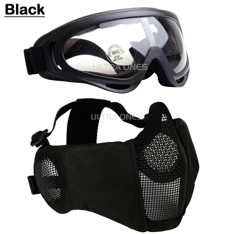 ACTION AIRSOFT 0 Noir Ensemble masque/lunettes Ultra Ones