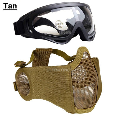 ACTION AIRSOFT 0 Marron Ensemble masque/lunettes Ultra Ones