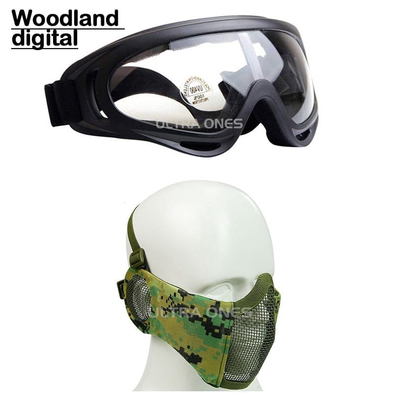 ACTION AIRSOFT 0 Woodland digital Ensemble masque/lunettes Ultra Ones