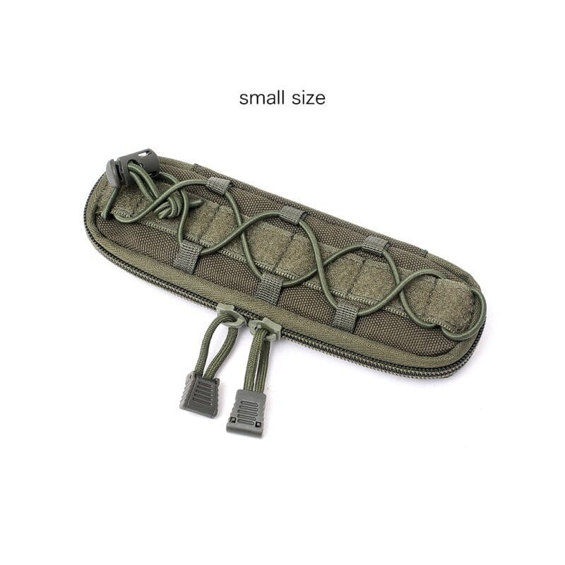 ACTION AIRSOFT 0 Vert armée - Petit Etui couteau Molle boussole EDC