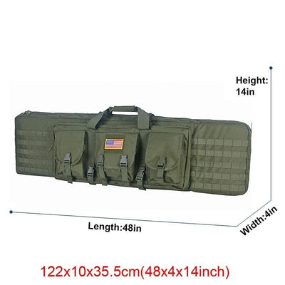 LEGEND AIRSOFT 0 122cm Vert armée Étui double fusil Molle 32/48 pouces