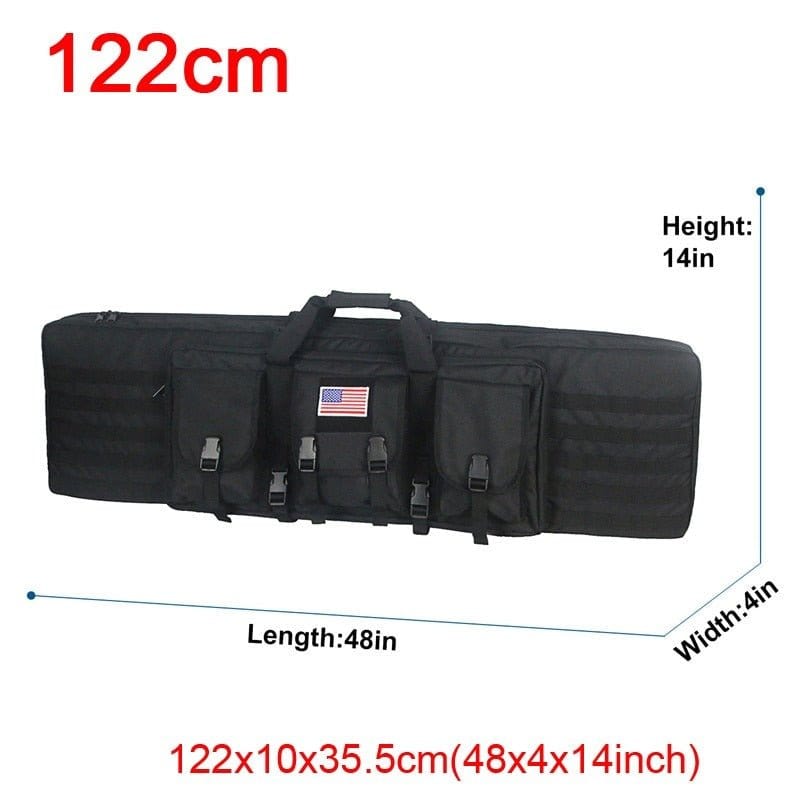 LEGEND AIRSOFT 0 122cm Noir Étui double fusil Molle 32/48 pouces