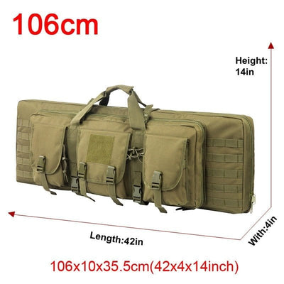 LEGEND AIRSOFT 0 106cm Vert armée Étui double fusil Molle 32/48 pouces