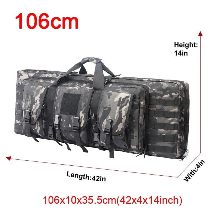 LEGEND AIRSOFT 0 106cm Noir camo Étui double fusil Molle 32/48 pouces