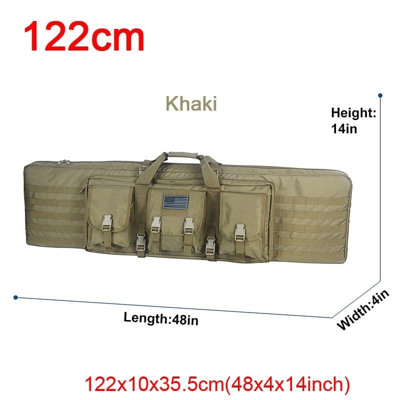 LEGEND AIRSOFT 0 122cm Marron Étui double fusil Molle 32/48 pouces