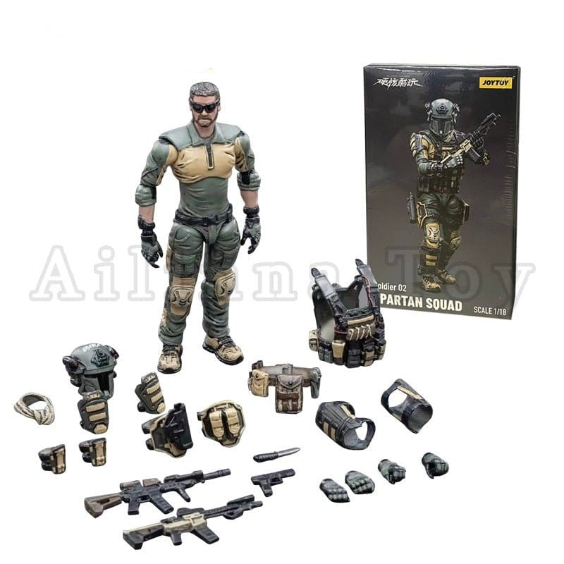 ACTION AIRSOFT 0 Soldier 02 Figurine action 1/18 Hardcore Spartan Squad