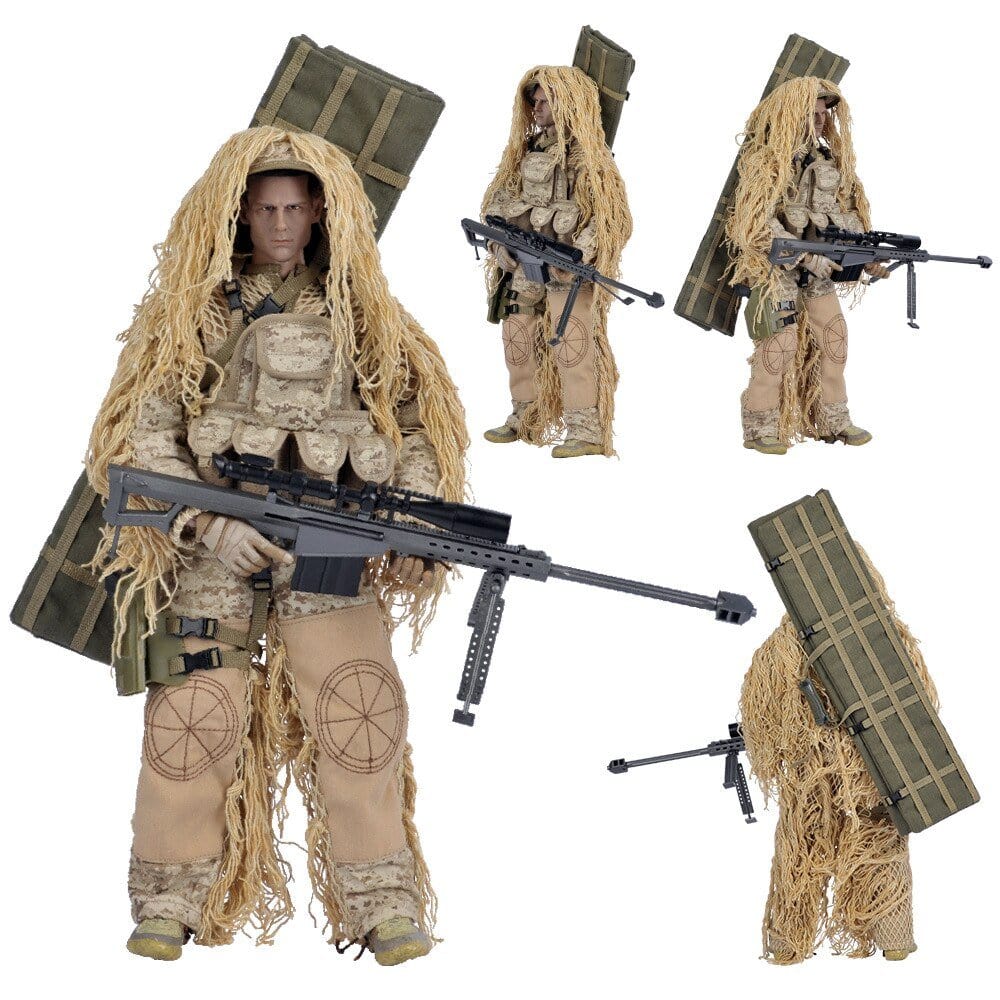 ACTION AIRSOFT 0 NB07 Figurine soldat Sniper Barrett M82A1 30cm