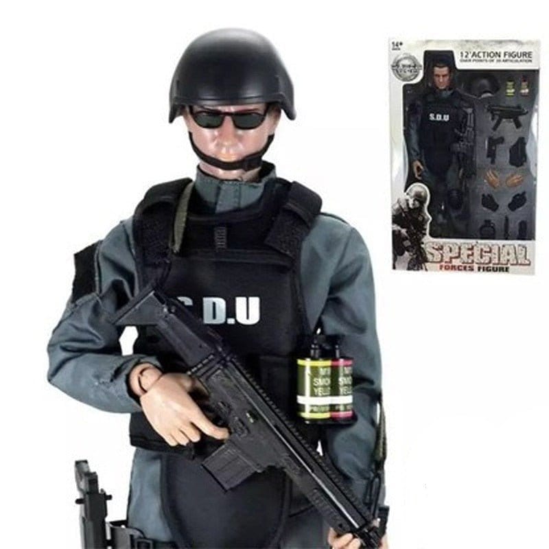 ACTION AIRSOFT 0 Figurine soldat Special Force 1/6 30cm 1 pc