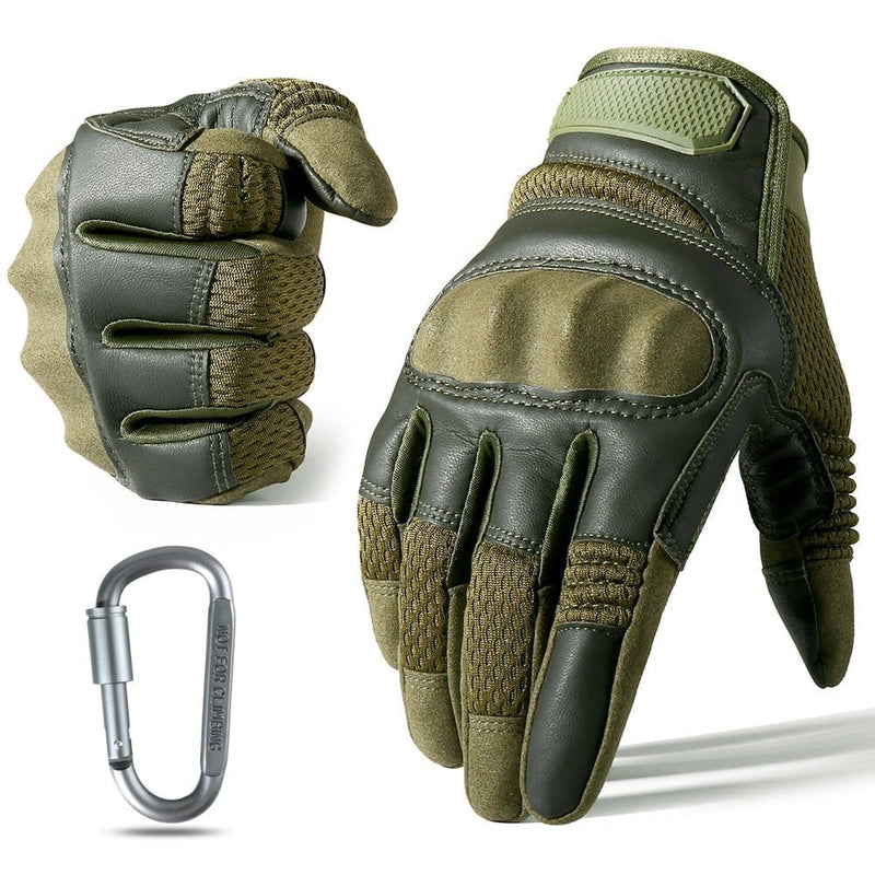 eventoloisirs 0 Vert OD / S Gants cuir PU combat GOS Tactical