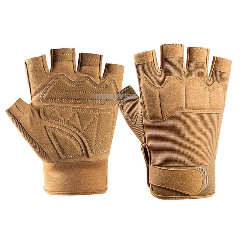 ACTION AIRSOFT 0 Tan / M Gants demi-doigt WSE Airsoft