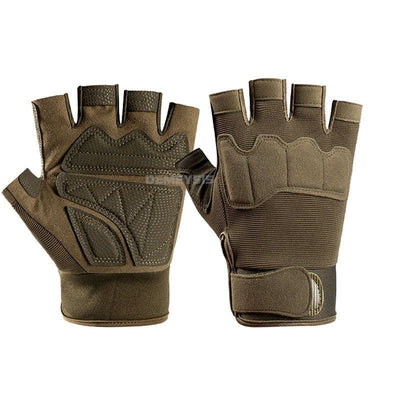 ACTION AIRSOFT 0 Ranger green / M Gants demi-doigt WSE Airsoft