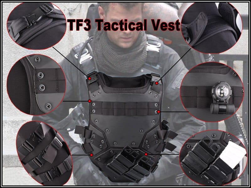 ACTION AIRSOFT 0 Gilet armure corporelle TF3 transformer