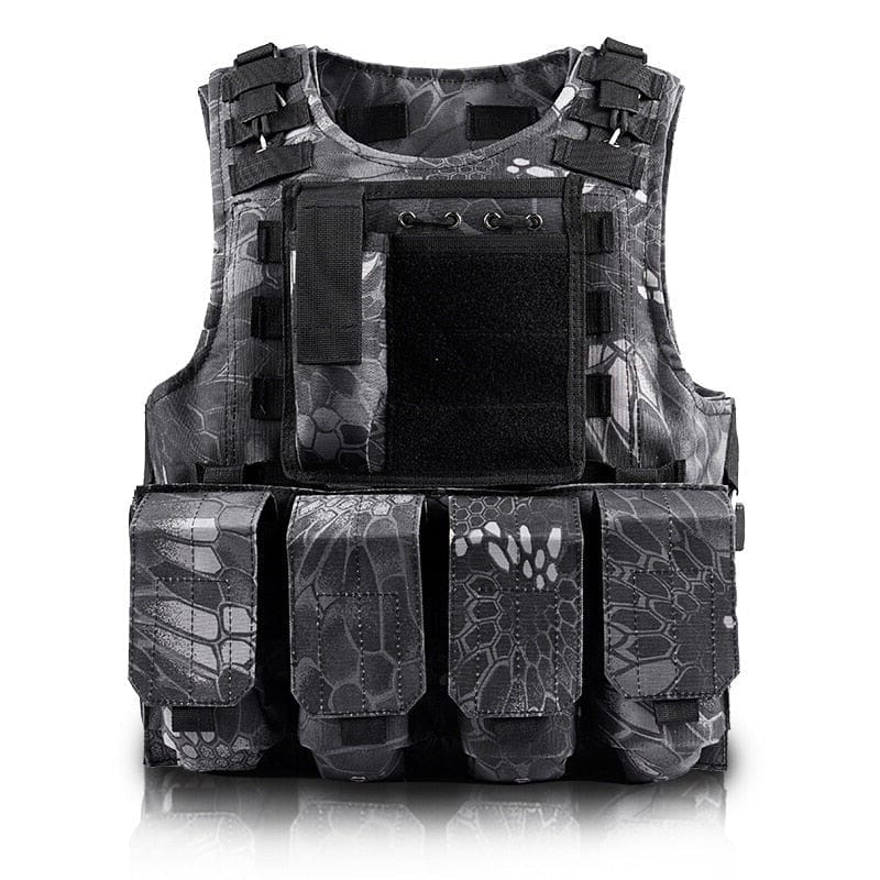 eventoloisirs 0 Python noir / Unique Gilet Assaut Molle JOS Vers1