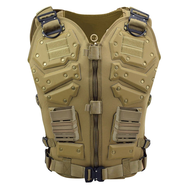 Action Airsoft Tan Gilet de combat Molle réglable Wargame