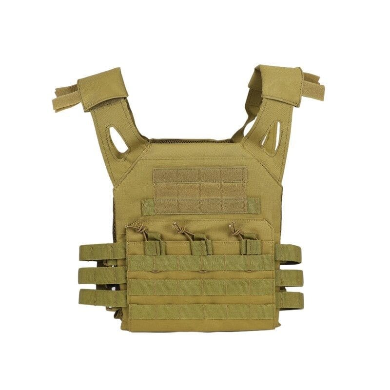 Gilet porte-plaque Molle Tactical 600D - Noir - Gilets tactiques Airsoft (12241663