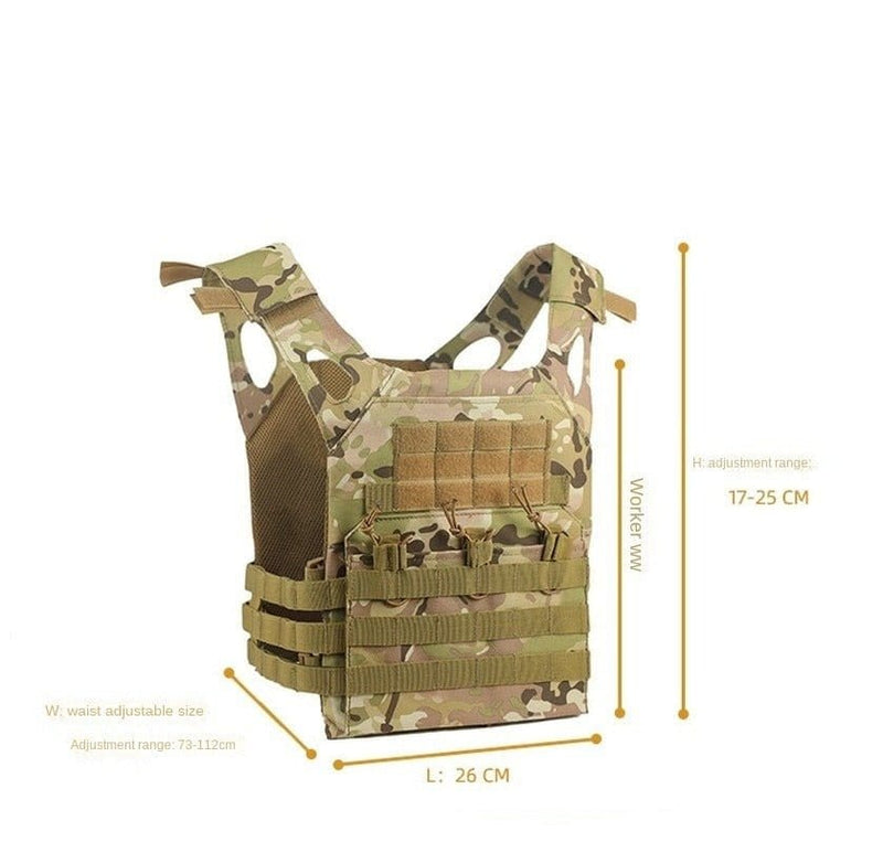 ACTION AIRSOFT 0 Gilet Plate Carrier Tactical Molle 600D