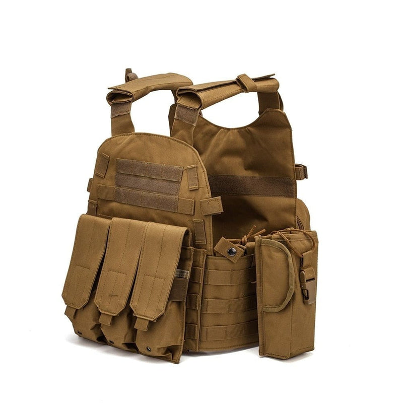 LEGEND AIRSOFT 0 Coyote marron Gilet porte-plaque BOS Molle 600D