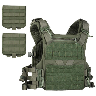 ACTION AIRSOFT 0 Ranger green Gilet porte-plaque DulglaK19 dégagement rapide