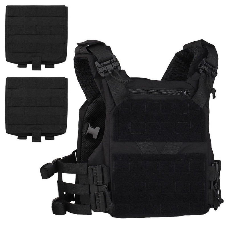 ACTION AIRSOFT 0 Noir Gilet porte-plaque DulglaK19 dégagement rapide