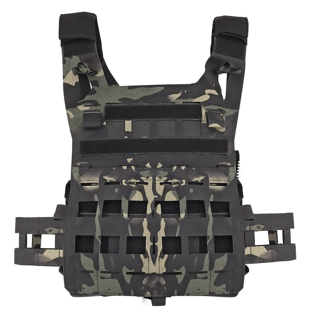 ACTION AIRSOFT 0 Multicam noir Gilet porte-plaque JPC Cordura 3D