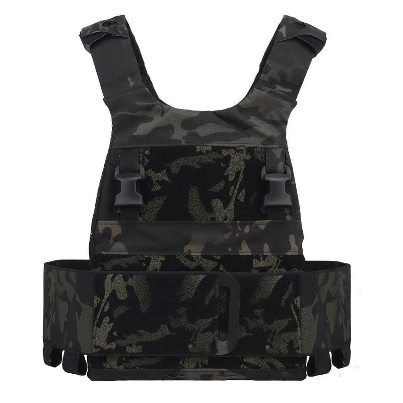 ACTION AIRSOFT 0 Multicam noir Gilet porte-plaque militaire léger FCS KDX