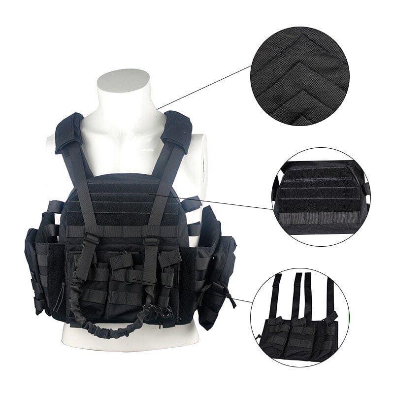 ACTION AIRSOFT 0 Gilet porte-plaque modulaire 1000D LQARMY