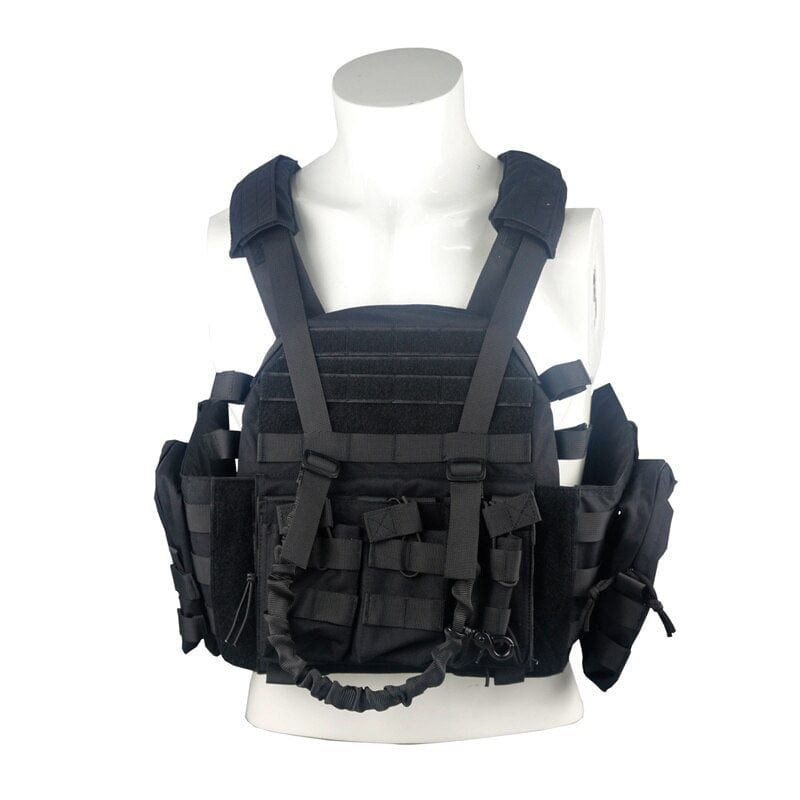 ACTION AIRSOFT 0 Black Gilet porte-plaque modulaire 1000D LQARMY