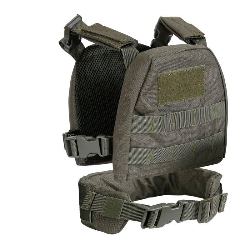 ACTION AIRSOFT 0 Vert OD S Gilet porte-plaque Molle enfant TENCOS