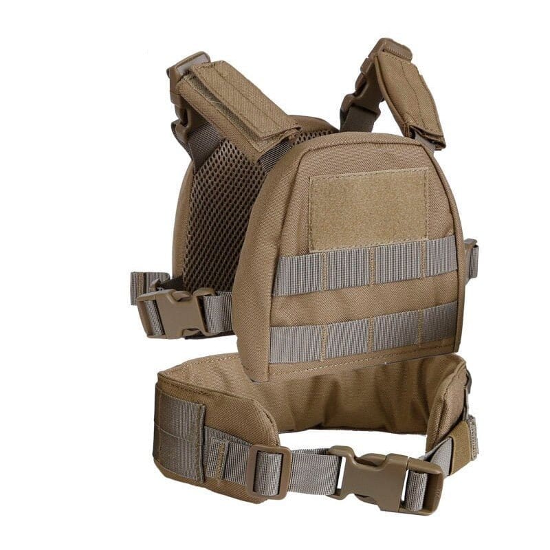 ACTION AIRSOFT 0 Tan XS Gilet porte-plaque Molle enfant TENCOS