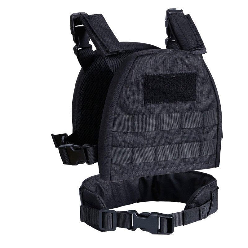 ACTION AIRSOFT 0 Black S Gilet porte-plaque Molle enfant TENCOS