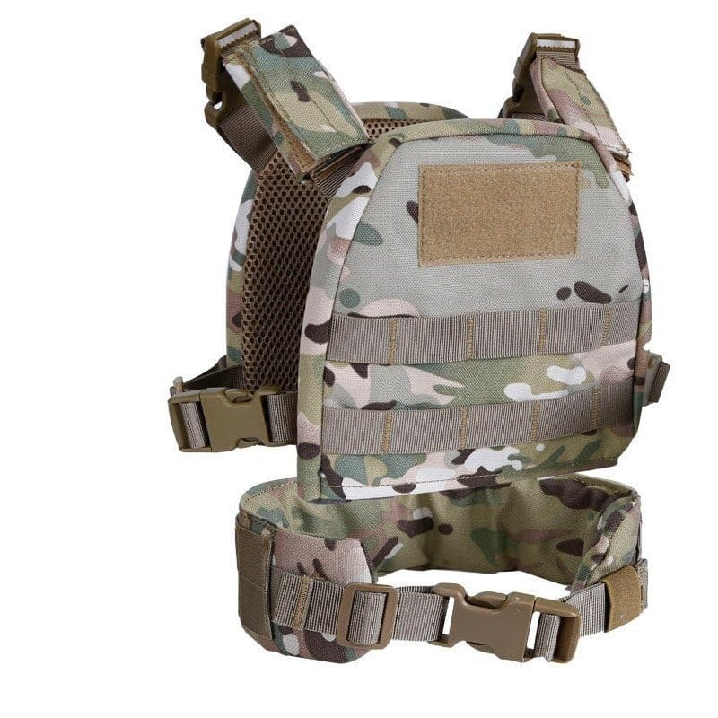 ACTION AIRSOFT 0 Multicam S Gilet porte-plaque Molle enfant TENCOS