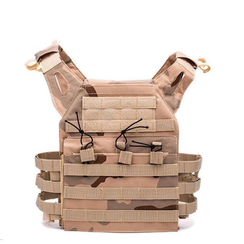 ACTION AIRSOFT 0 Desert Gilet porte-plaque Molle Tactical 600D