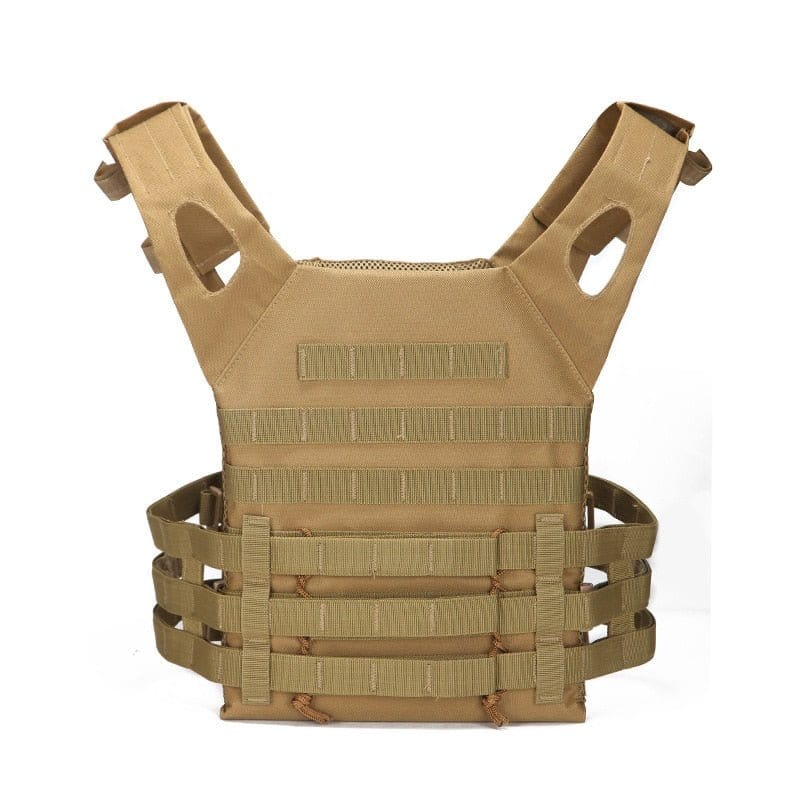 ACTION AIRSOFT 0 Tan Gilet porte-plaque Molle Tactical 600D