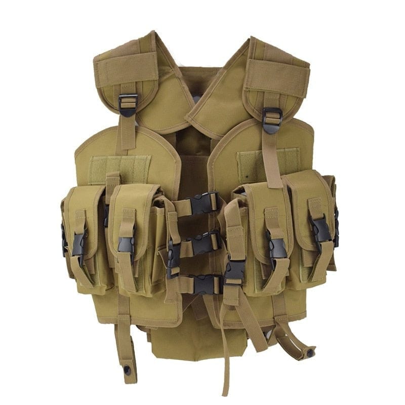 LEGEND AIRSOFT 0 Tan / Unique Gilet tactique FSO multi-poches