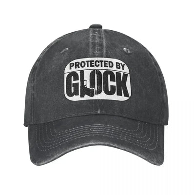 Glock Gun Baseball Caps Fashion Distressed Washed Tactical Shooting Snapback Hat Unisex Style Outdoor Running Golf Caps Hat black / One Size