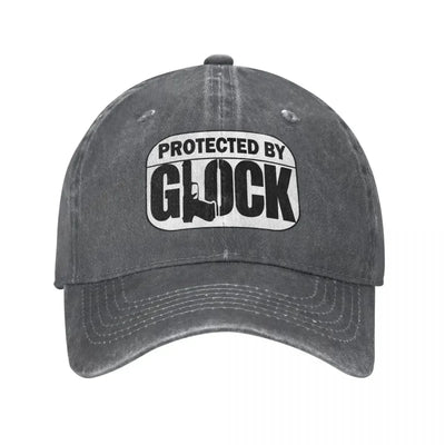 Glock Gun Baseball Caps Fashion Distressed Washed Tactical Shooting Snapback Hat Unisex Style Outdoor Running Golf Caps Hat DARK GRAY / One Size