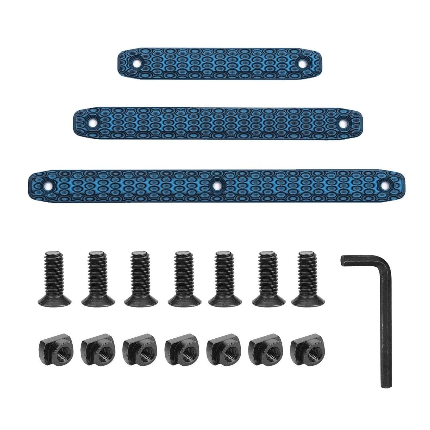 ACTION AIRSOFT 0 Blue Black Guidage Mlok clip 20mm CMS