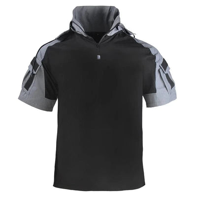 HAN WILD Hiking T-Shirt Tactical Shirt Summer Camouflage Wear Resistant Shirt Camping Hunting Shirt Casual Pants Men Clothing Gray / 5XL 105-110kg