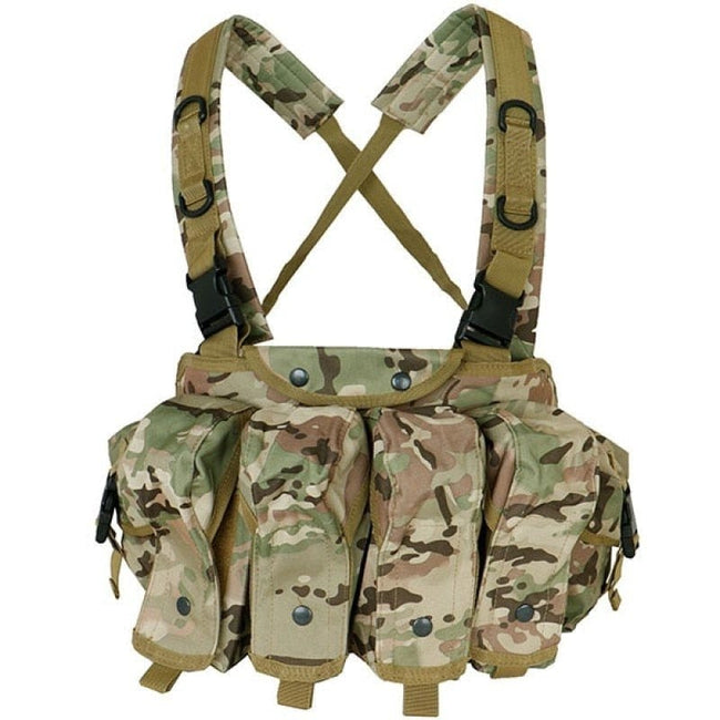 eventoloisirs 0 Multicam Harnais Chest Rig AK 47 Tactical ABS