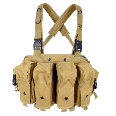 eventoloisirs 0 Tan Harnais Chest Rig AK 47 Tactical ABS