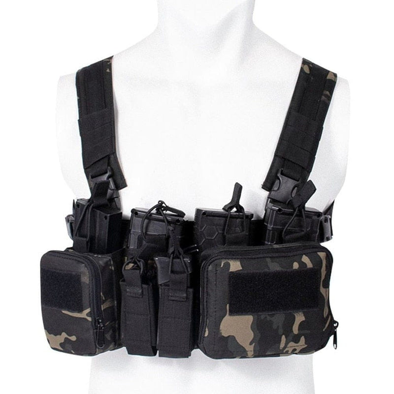 eventoloisirs 0 Multicam noir Harnais Chest Rig Molle CSO Gear